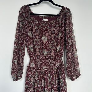 Abercrombie & Fitch off the shoulder maxi dress